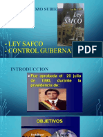 Ley Safco-Control Gubernamental