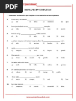 04 Refranes Incompletos Quinto de Primaria