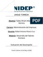 Evaluación Del Desempeño