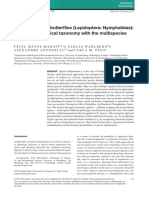 Species Limits in Butter Ies (Lepidoptera: Nymphalidae) : Reconciling Classical Taxonomy With The Multispecies Coalescent