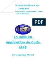 La Mise en Application Du Code ISPS