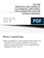 RA 9160 Money Laundering