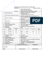 Report of Ultrasonic Flaw Detection Test of Weld Joint