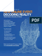 New Online Event:: Decoding Reality