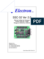 SSC-32 Ver 2.0: Manual Written For Firmware Version SSC32-1.03XE Range Is 0.50mS To 2.50mS