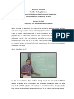 Anisotropy and Periodic Potential in A Solid