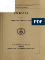 Bureau of Standards - Unknown - CS23-30 Feldspar ELIMINATION OF WASTE Through SIMPLIFIED COMMERCIAL PRACTICE