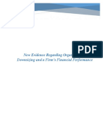 New Evidence Regarding Organizational Downsizing and A Firm's Financial Performance