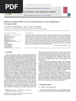 Efecto Catalítico de Nanoestructuras de Cuo