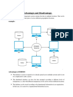 Question No 1 DDBMS Advantages and Disadvantage:: Example