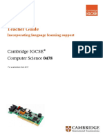 IGCSE Computer Science 0478 Teacher - Guide (For - Examination - From - 2017)