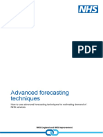 Advanced Forecasting Techniques: How To Use Advanced Forecasting Techniques For Estimating Demand of NHS Services