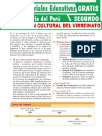 Organización Cultural Del Virreinato para Segundo Grado de Secundaria