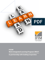 PGDM Work Integrated Learning Program (WILP) in Partnership With Leading Corporates