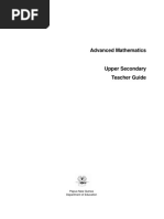 Teachers Guide Upper Secondary Advanced Mathematics PDF