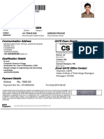 31 Dec 1996 Male GEN: Communication Address GATE Exam Details