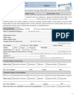 Request For Converting Resident Indian' Savings Bank (SB) Account Into NRO SB Account