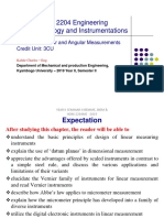 Lect - Linear and Angular Measurements PDF