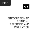 Unit 1: Introduction To Financial Reporting and Regulation 1.1