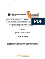 Ensayo Reconocer La Importancia de Las Empresas en El Ámbito Internacional