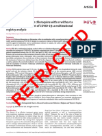 RETRACTED: Hydroxychloroquine or Chloroquine With or Without A Macrolide For Treatment of COVID-19: A Multinational Registry Analysis