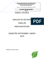 Analisis de Decisiones Tarea 5