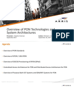 Overview of PON Technologies and System Architectures