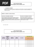 Taller Programa y Plan de Auditoría - AA2