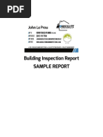 Building Inspection Report (Sample Report)