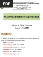 Chapitre 4 - Distillation Du Pétrole Brut