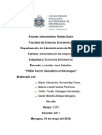 Trabajo N°2 FODA Ganadería en Nicaragua