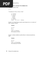 Principio de La Adición y Principio de La Multiplicación