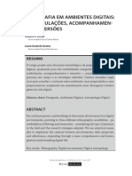 LEITÃO, Débora & GOMES, Laura. Etnografia em Ambientes Digitais - Perambulações, Acompanhamentos e Imersões.