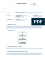 Descrição de Cargo Assistente de Processos