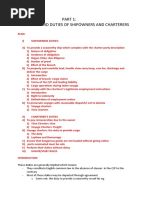 Chapter 1 The Rights and Duties of Shipowners and Charterers