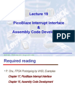 Picoblaze Interrupt Interface & Assembly Code Development: Ece 448 - Fpga and Asic Design With VHDL