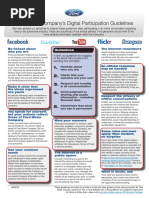 Ford Motor Company's Digital Participation Guidelines