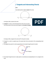 Circles Tangents and Intersecting Chords