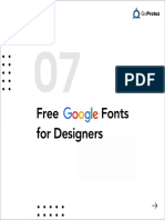 UX Resources: Free Fonts For Designers