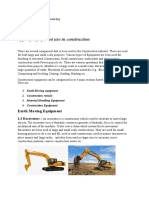 Type of Equipment Use in Construction