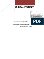 Thar Coal Project: Submitted To: Sir Raza Irfan Submitted By: Muhammad Usman Nouman Nadeem Hashmi