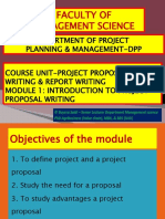 Project Proposal Writing