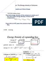 4 Concept: The Energy Density of Universe