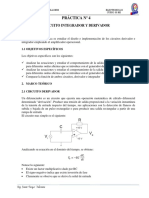 ELECTRONICA II Practica 4 Intergrador y Derivador