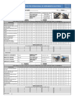 Inspección Pre Operacional de Herramienta Electrica