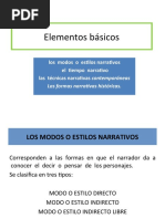 Modos y Estilos Narrativos