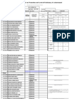 School Form 5 (SF 5) Report On Promotion and Level of Proficiency & Achievement