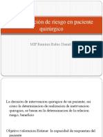 Determinación de Riesgo en Paciente Quirúrgico