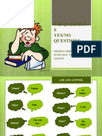 Wh-Question S Yes/No Questions: Present Simple Interview (Pair Work) Charts