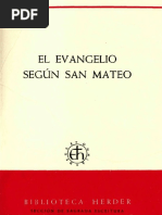 01 Comentario de Ratisbona - Schmid, Josef - El Evangelio Segun San Mateo PDF